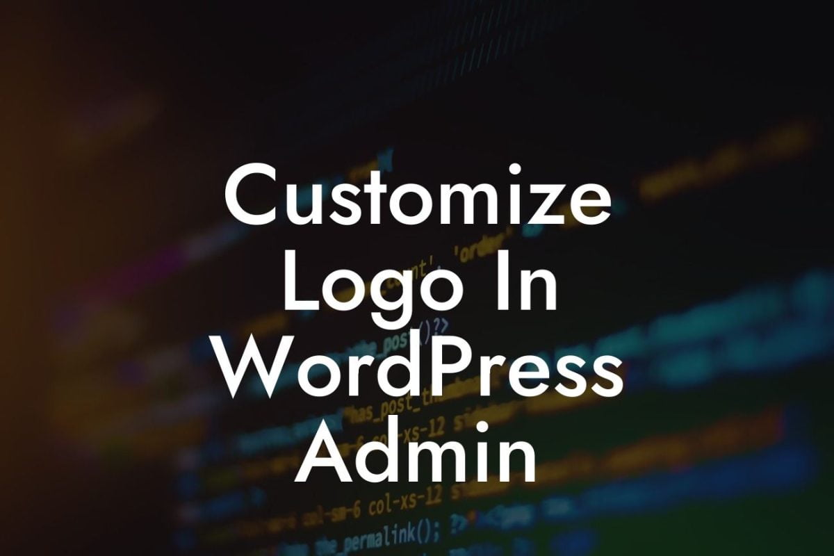 Customize Logo In WordPress Admin