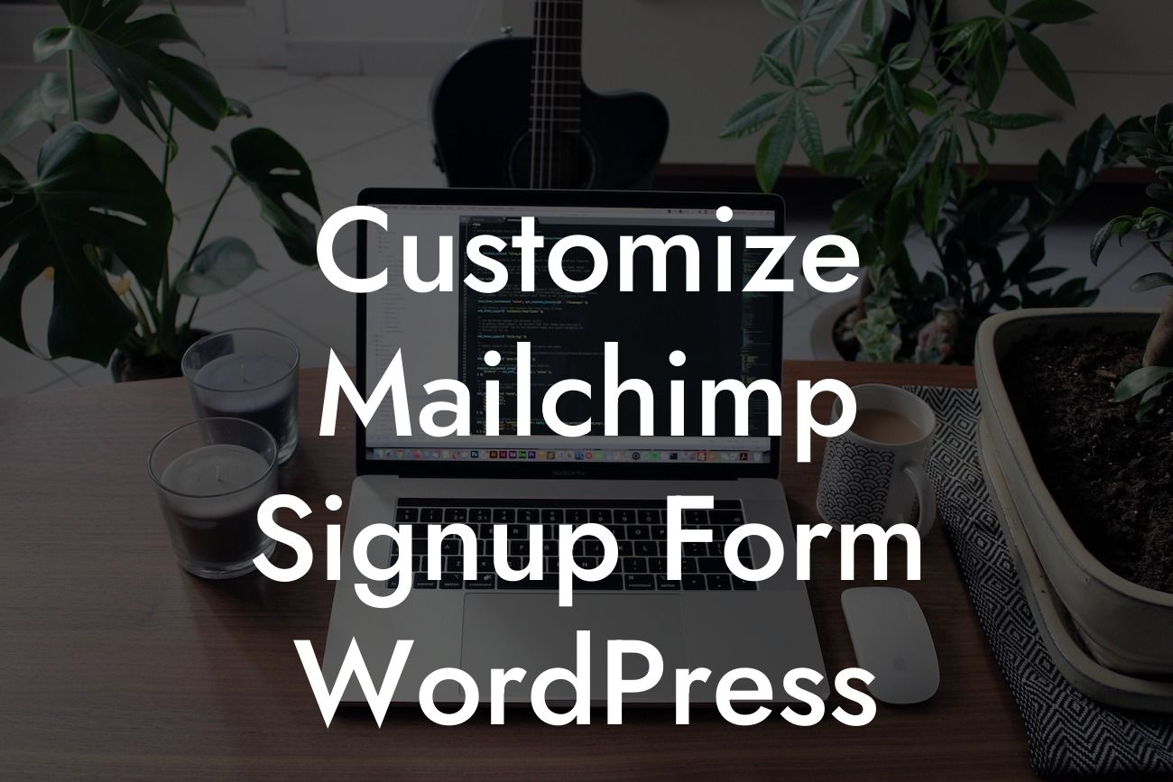 Customize Mailchimp Signup Form WordPress