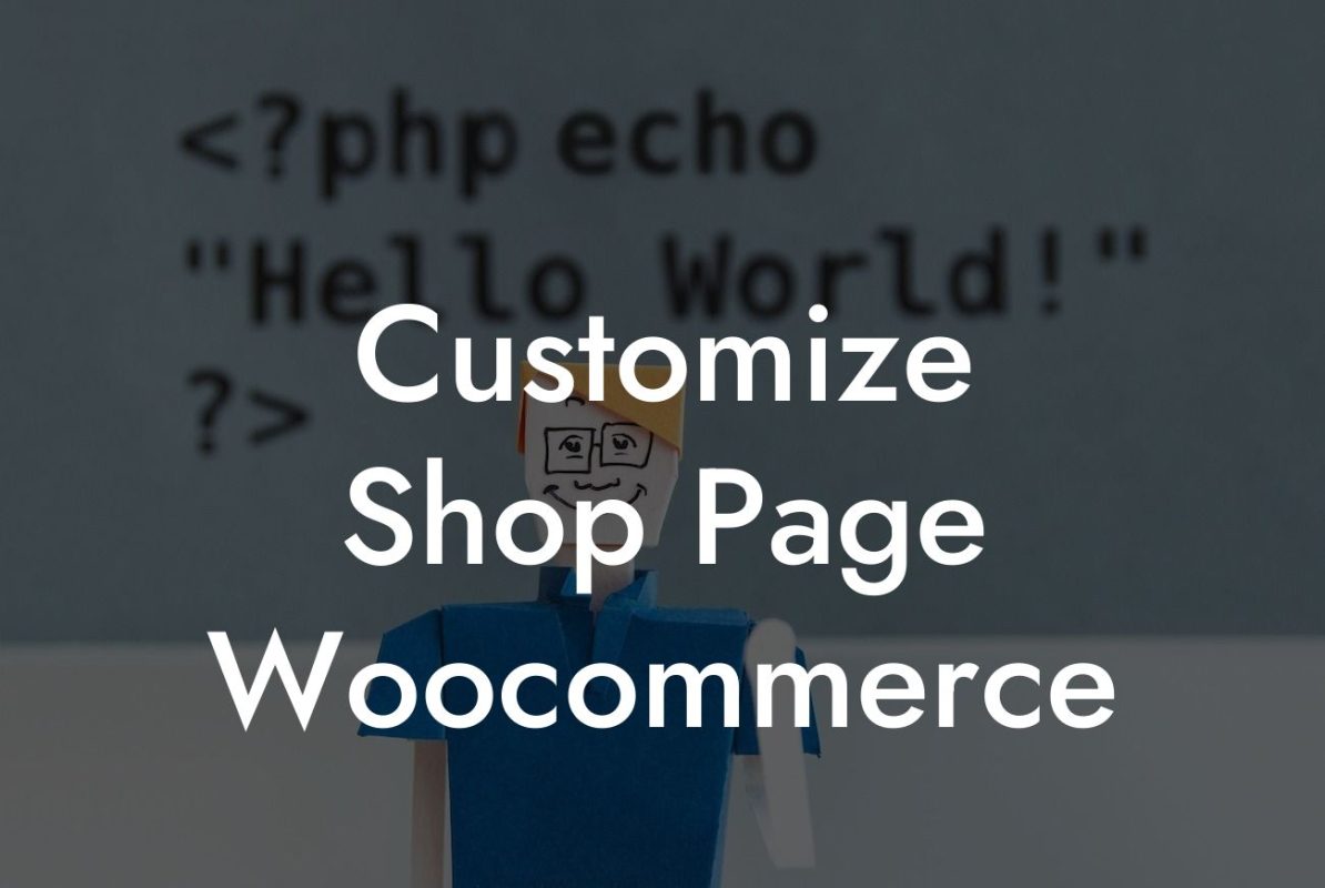Customize Shop Page Woocommerce