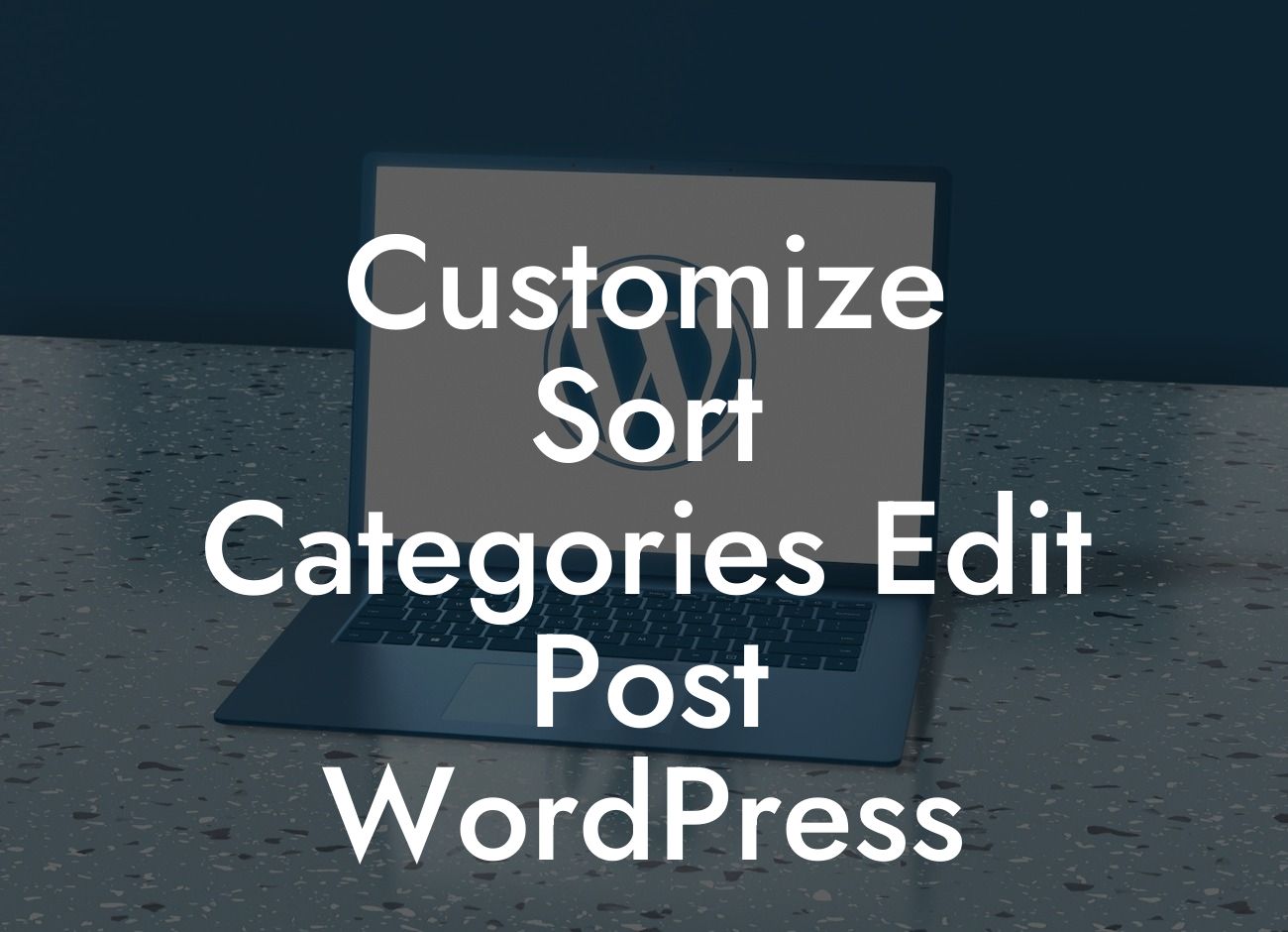 Customize Sort Categories Edit Post WordPress