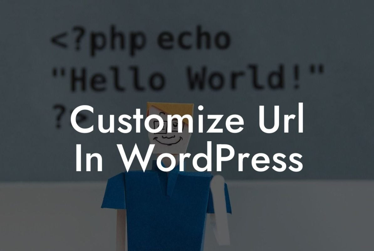 Customize Url In WordPress