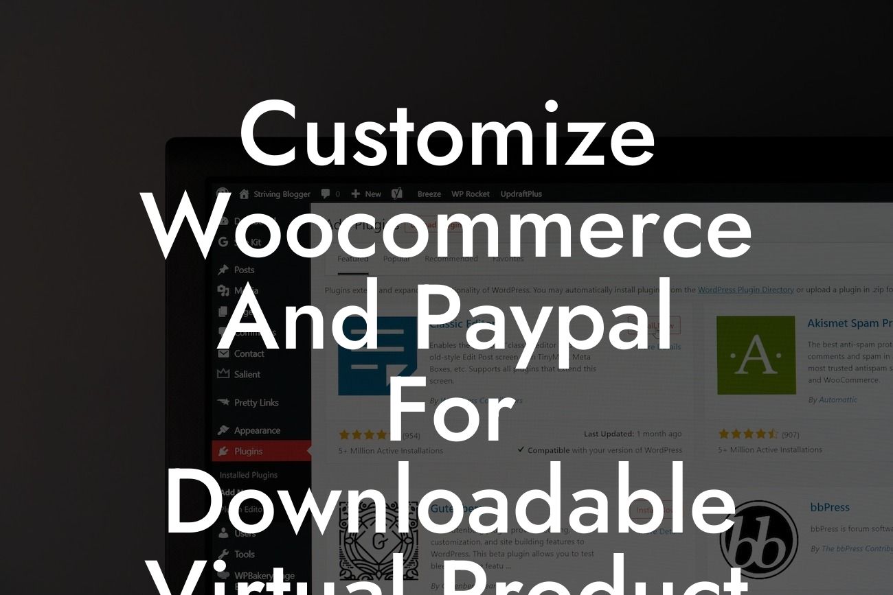 Customize Woocommerce And Paypal For Downloadable Virtual Product