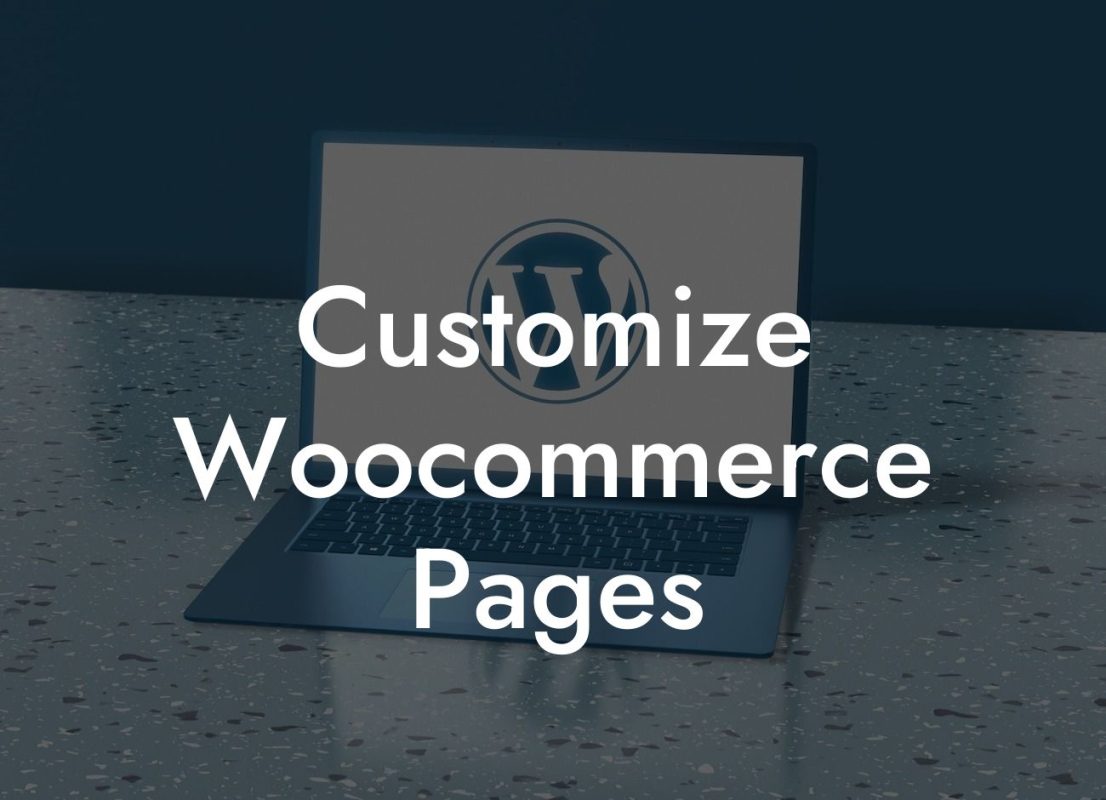 Customize Woocommerce Pages