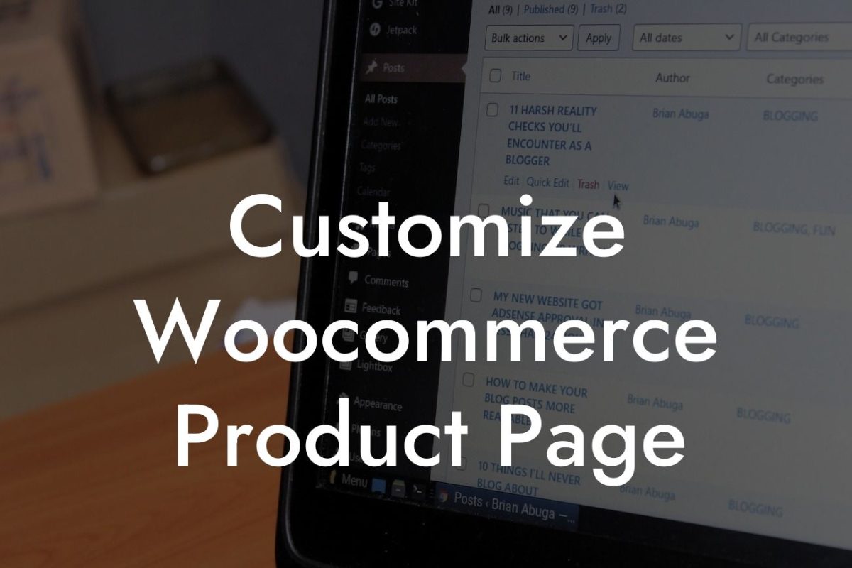 Customize Woocommerce Product Page