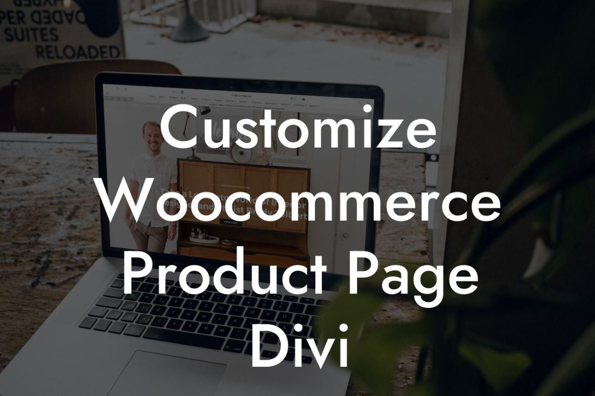 Customize Woocommerce Product Page Divi