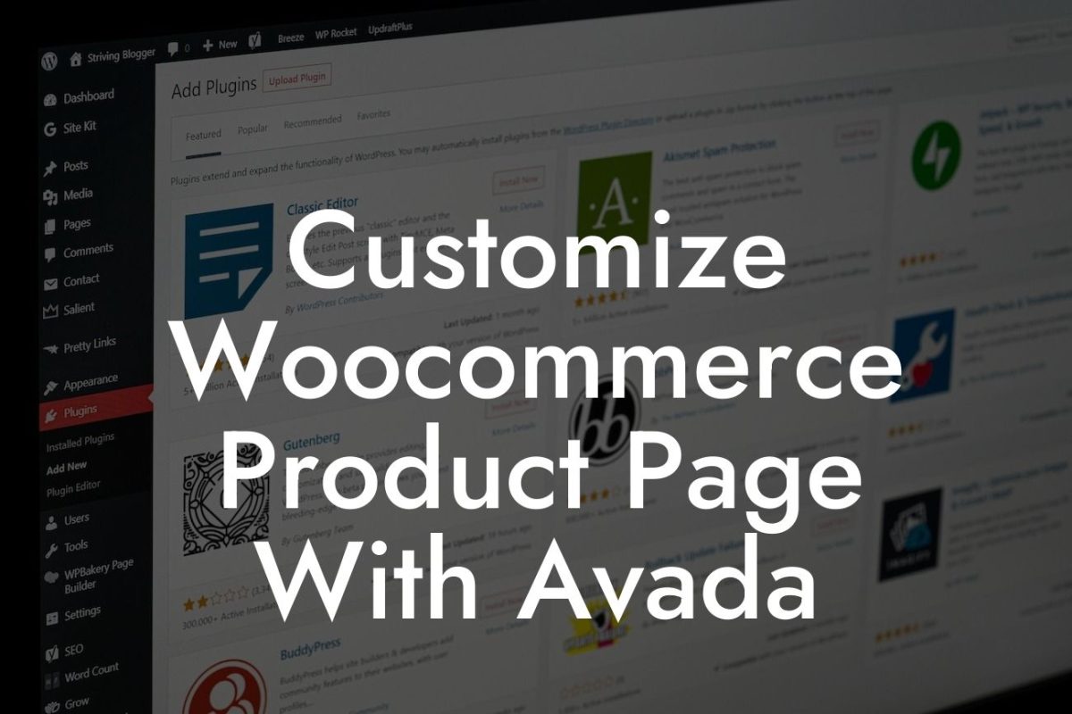 Customize Woocommerce Product Page With Avada