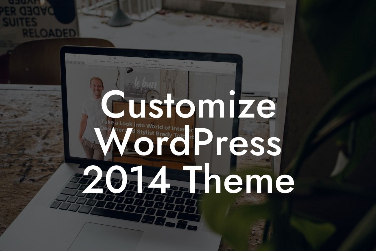 Customize WordPress 2014 Theme