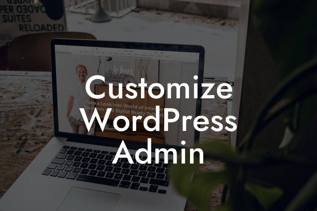 Customize WordPress Admin