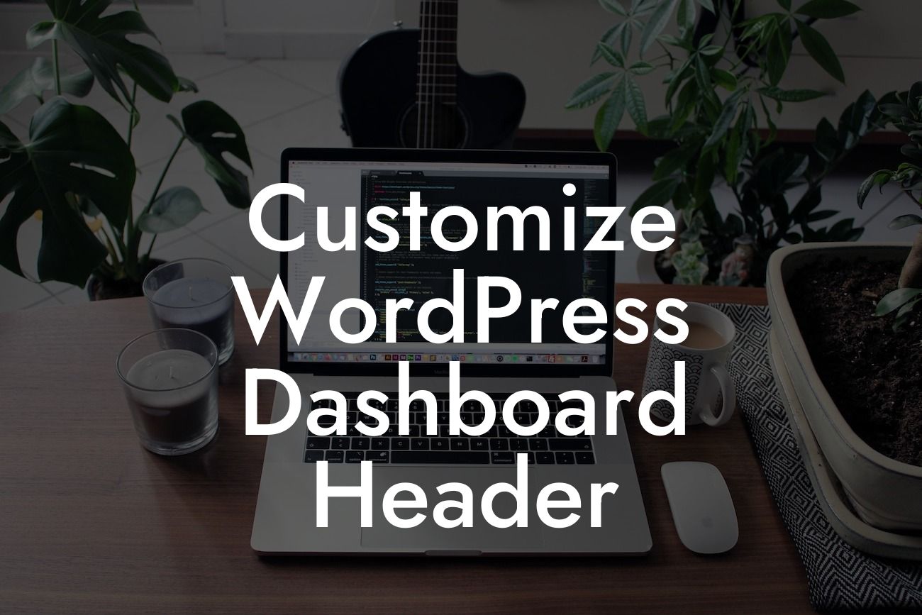 Customize WordPress Dashboard Header
