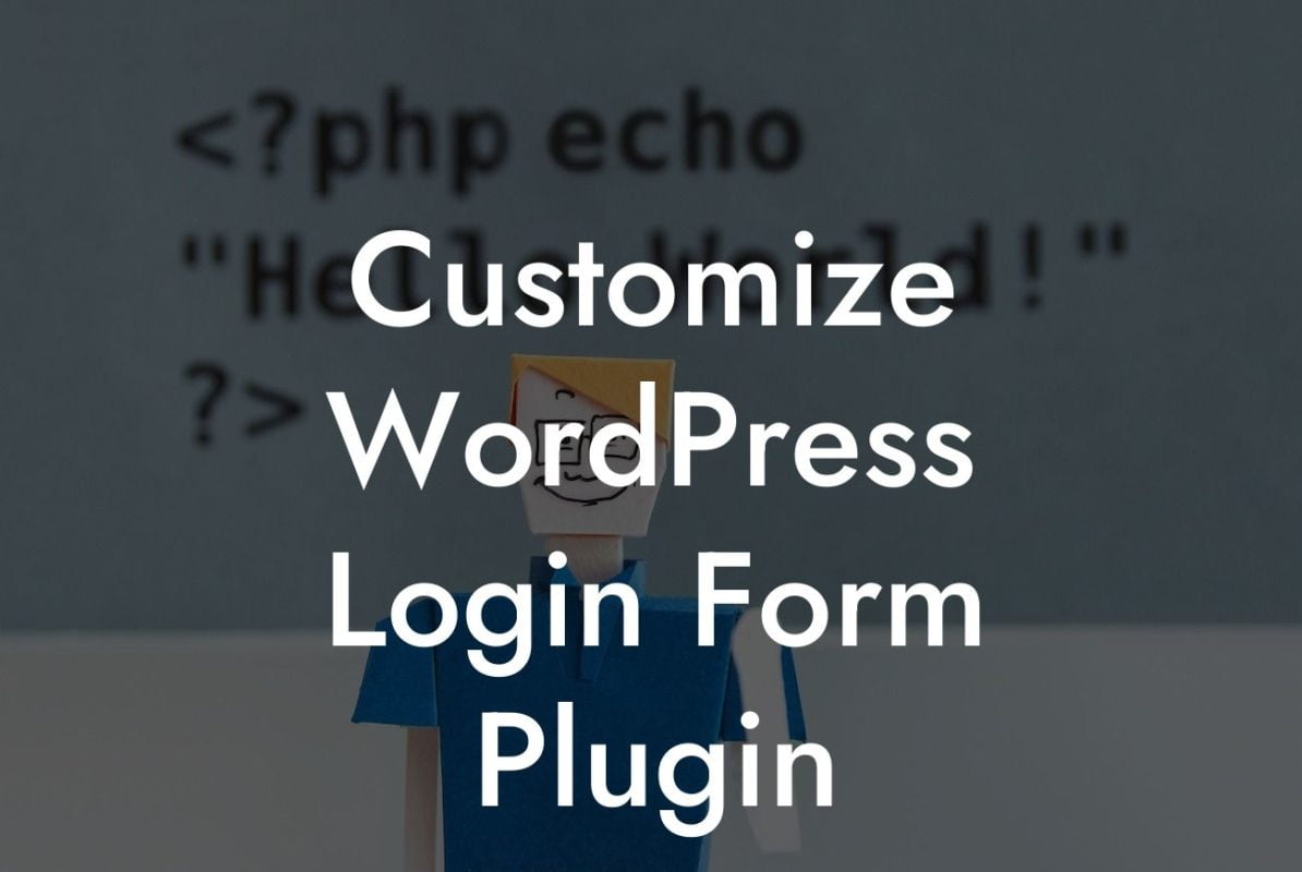 Customize WordPress Login Form Plugin
