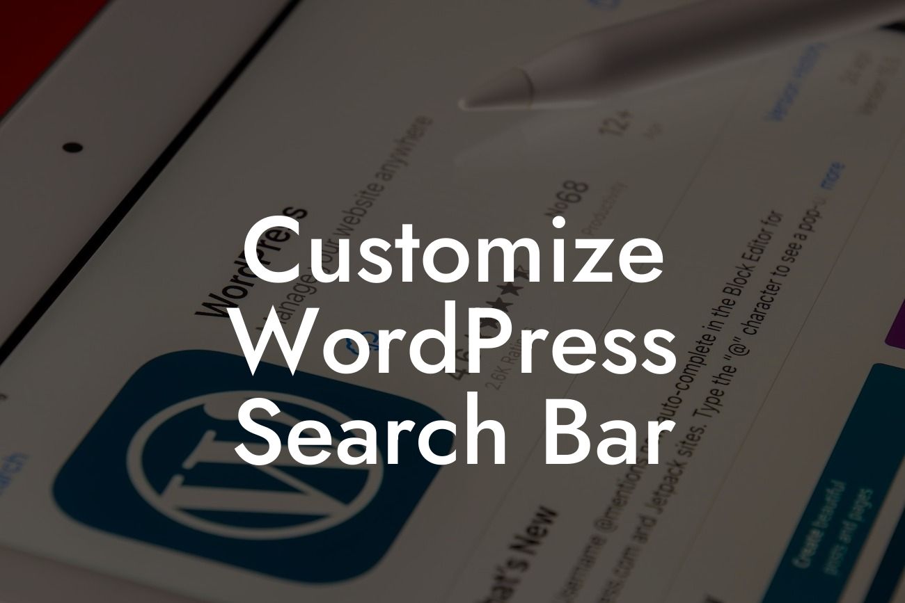 Customize WordPress Search Bar