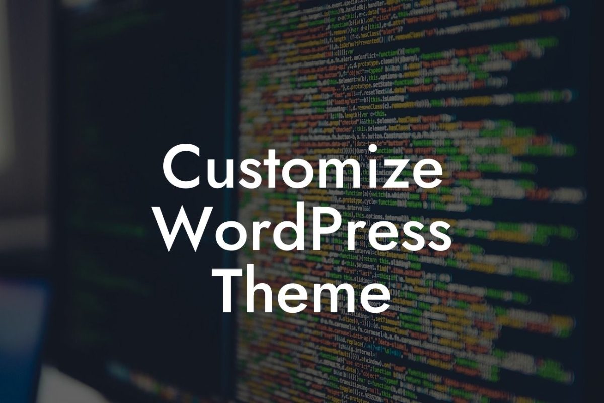 Customize WordPress Theme