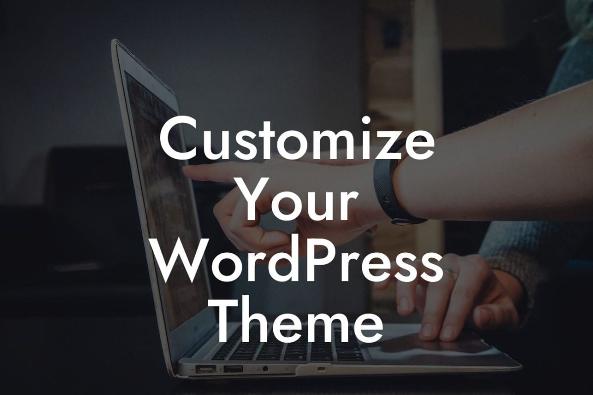 Customize Your WordPress Theme