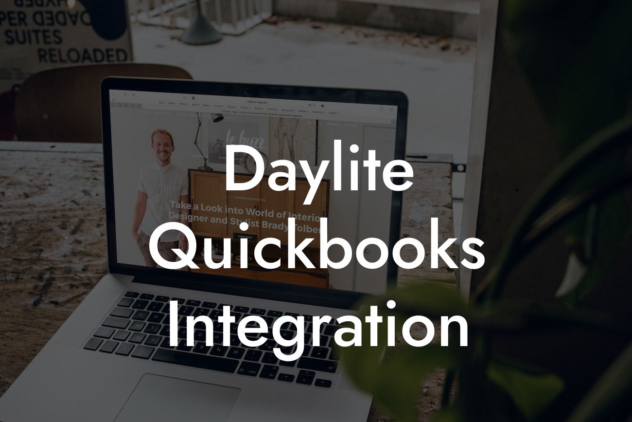 Daylite Quickbooks Integration