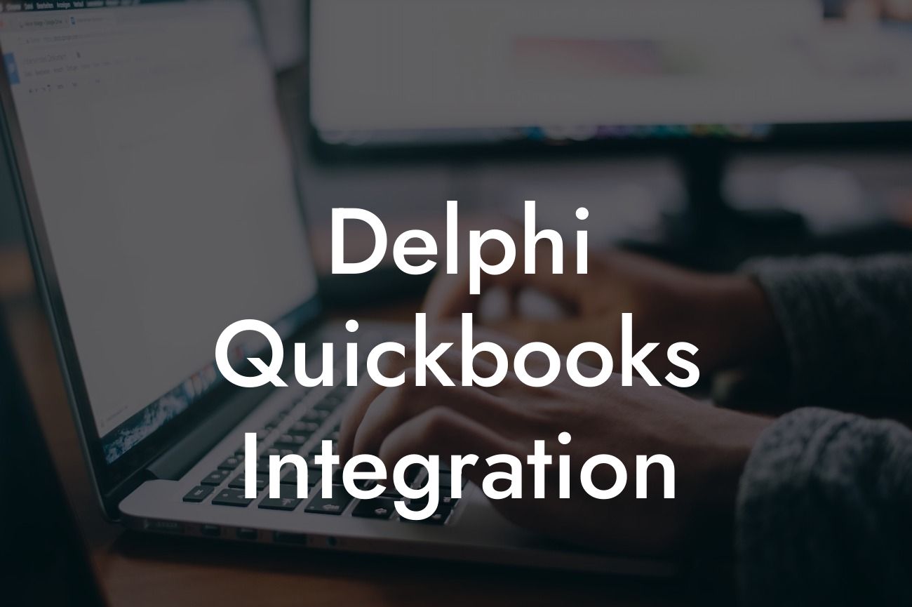 Delphi Quickbooks Integration