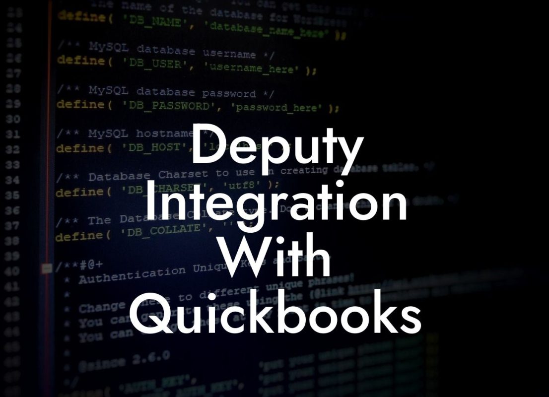 Deputy Integration With Quickbooks