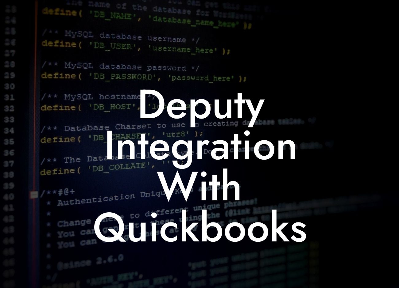 Deputy Integration With Quickbooks