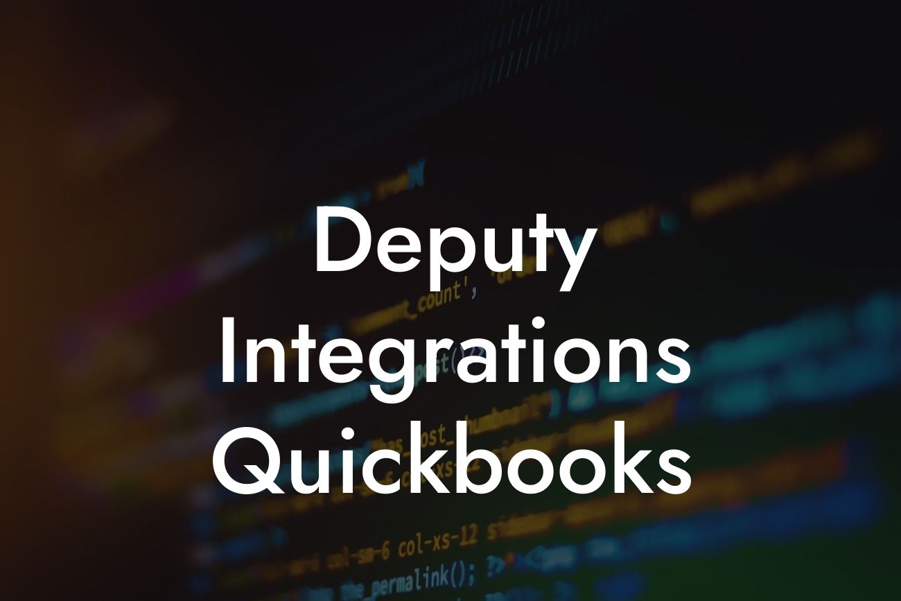 Deputy Integrations Quickbooks