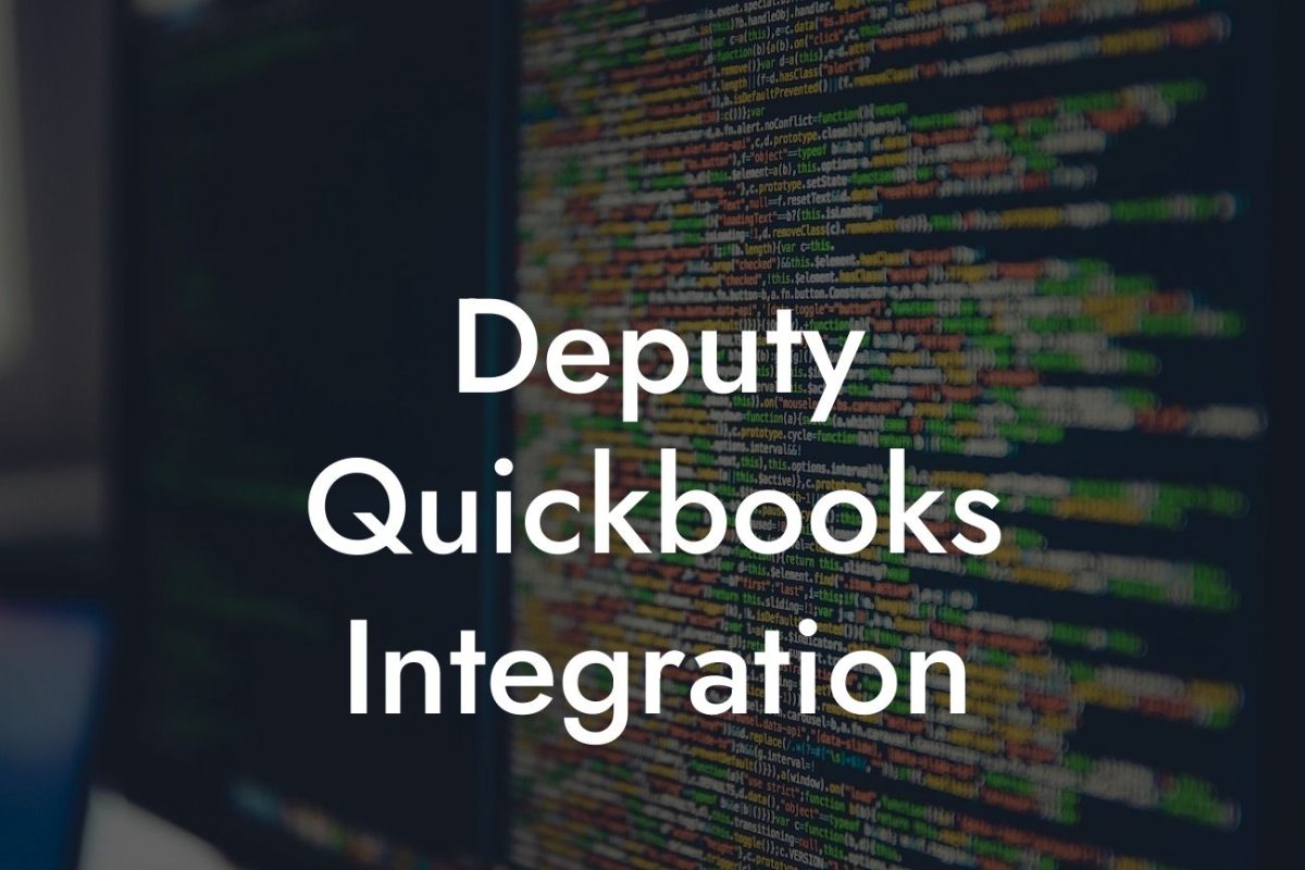 Deputy Quickbooks Integration