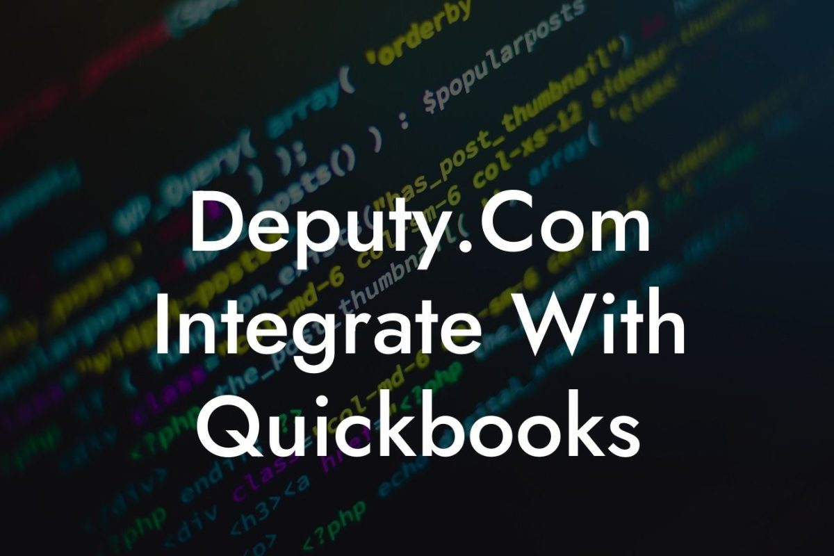 Deputy.Com Integrate With Quickbooks