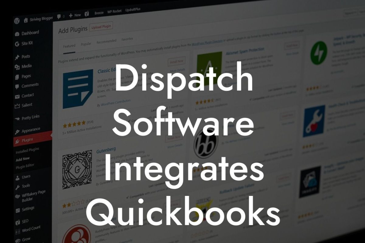 Dispatch Software Integrates Quickbooks