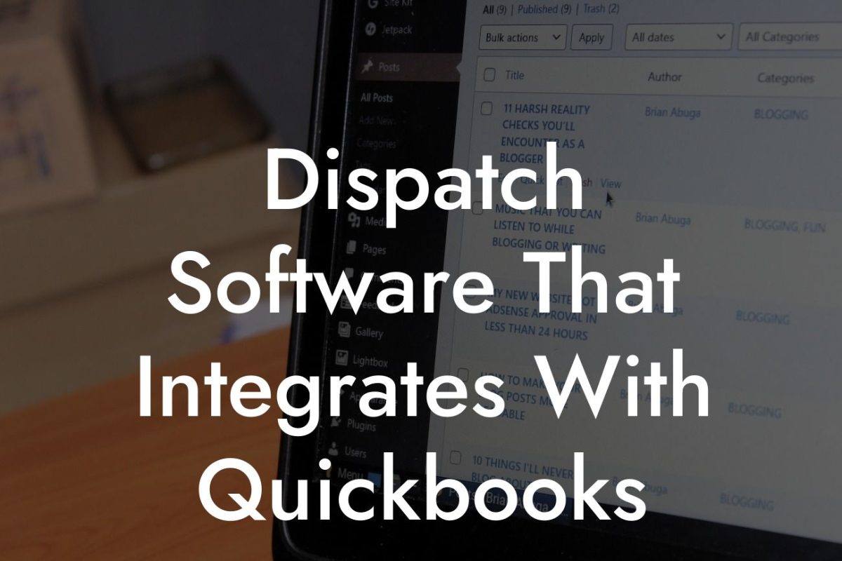 Dispatch Software That Integrates With Quickbooks