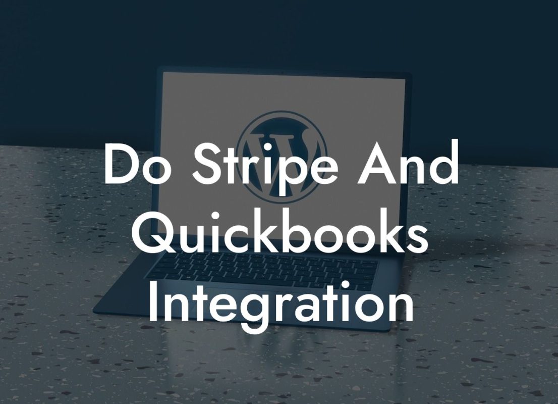 Do Stripe And Quickbooks Integration