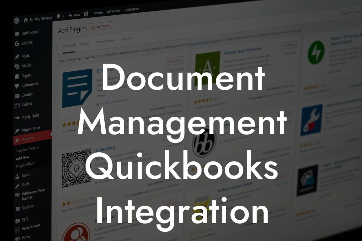 Document Management Quickbooks Integration