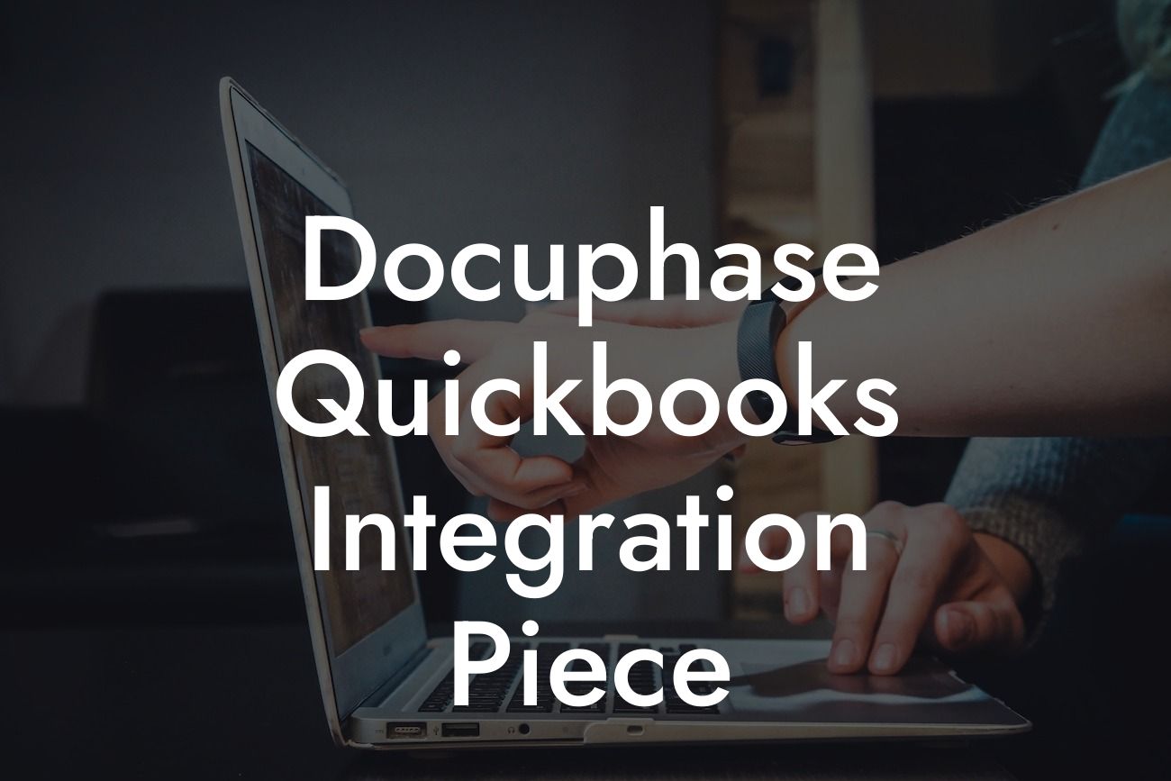 Docuphase Quickbooks Integration Piece