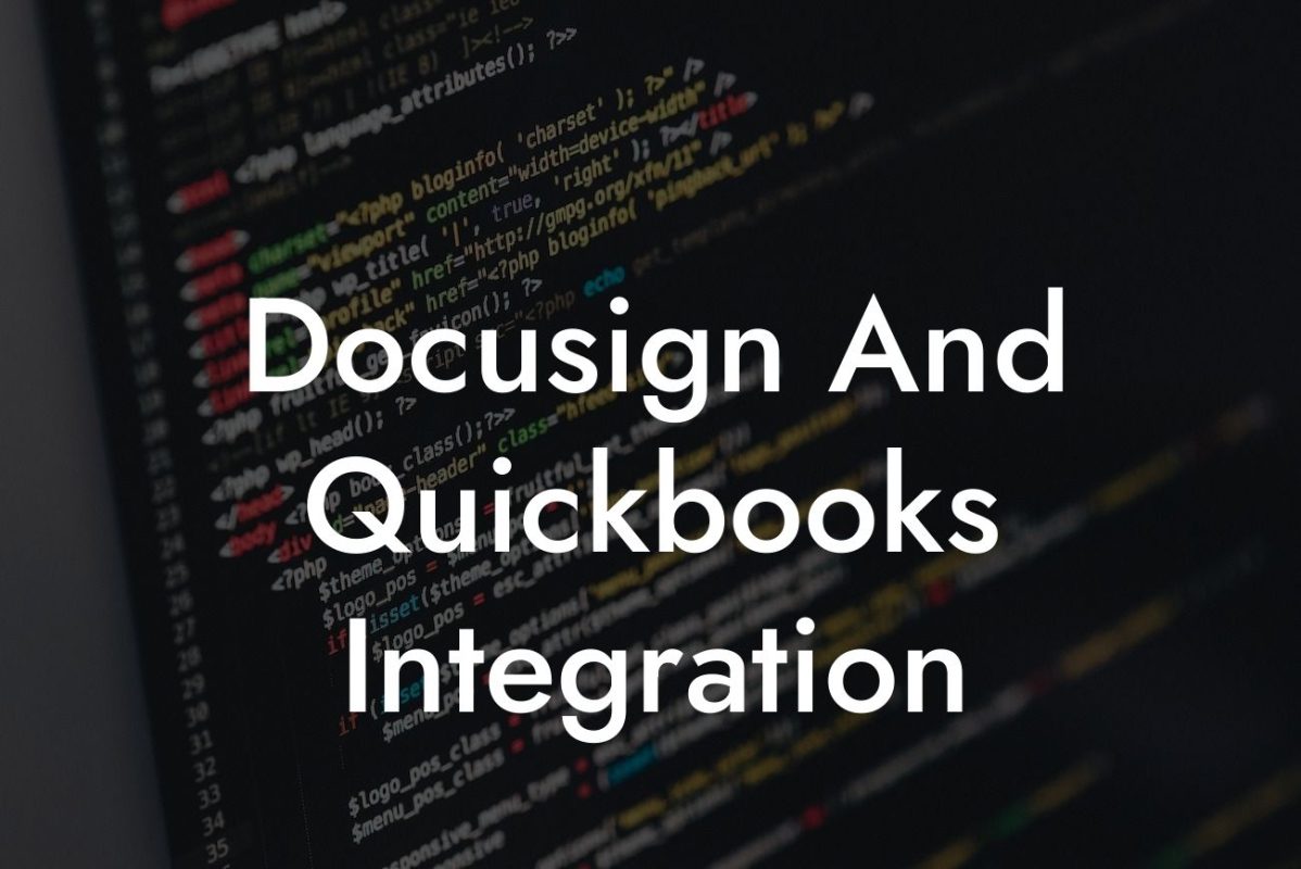 Docusign And Quickbooks Integration