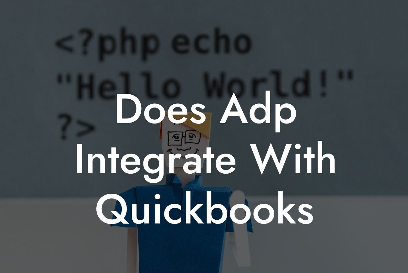 Does Adp Integrate With Quickbooks