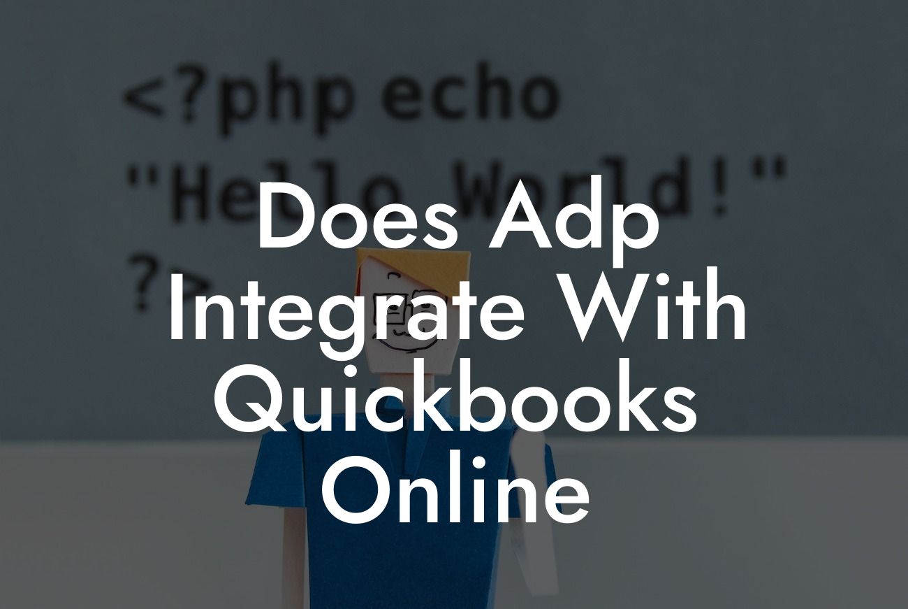 Does Adp Integrate With Quickbooks Online