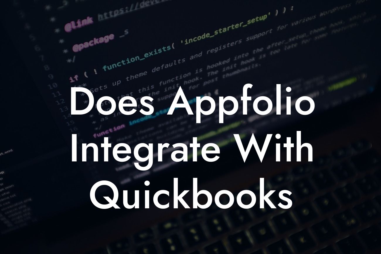 Does Appfolio Integrate With Quickbooks