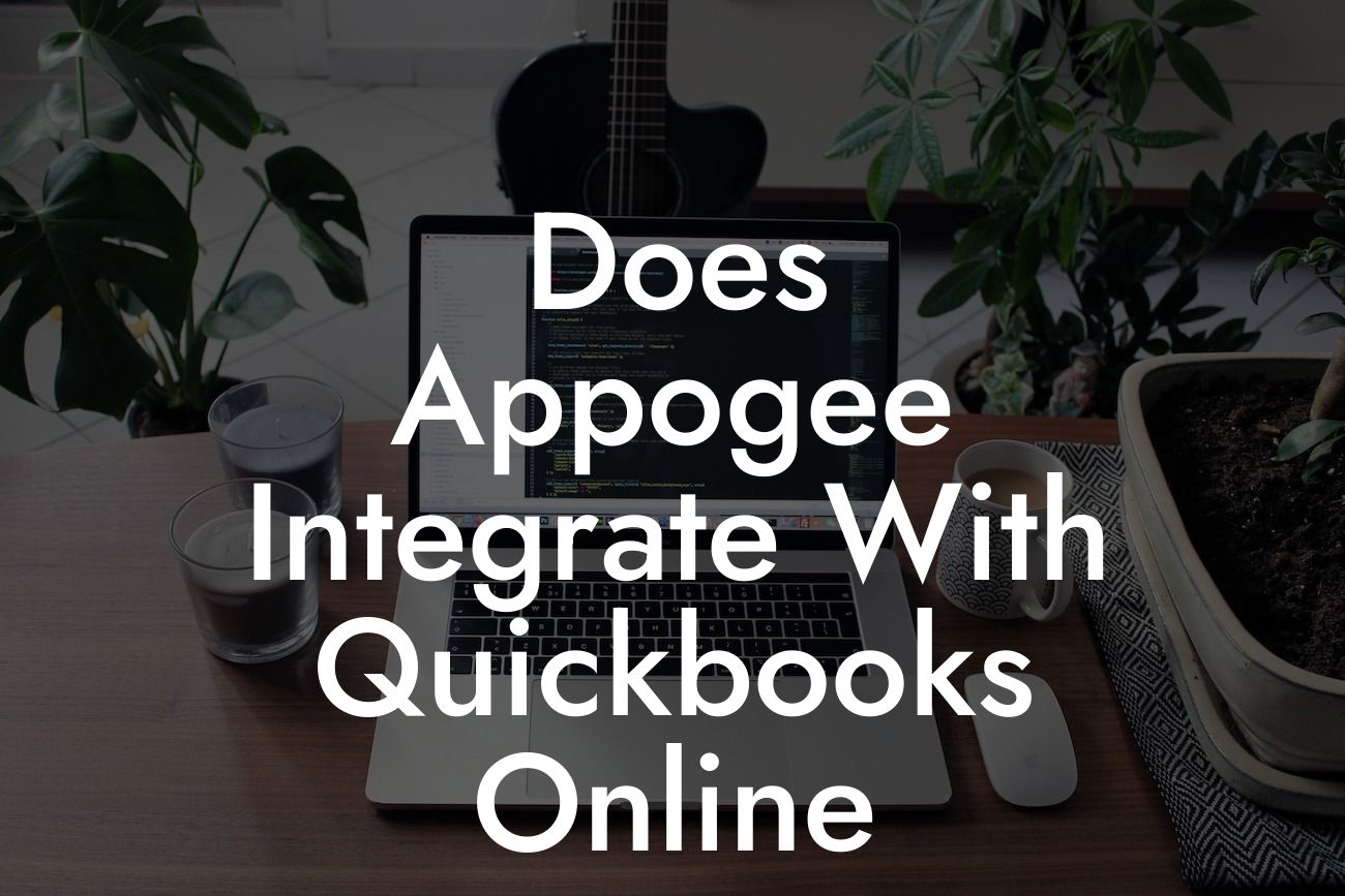 Does Appogee Integrate With Quickbooks Online