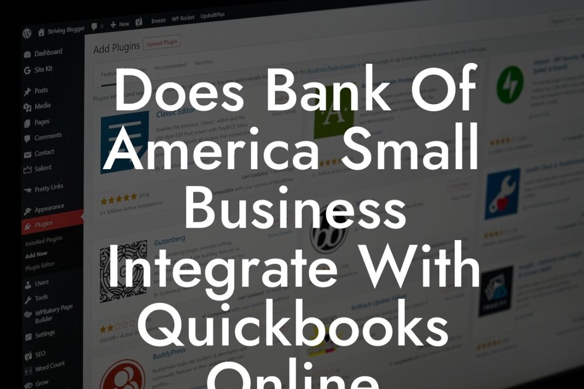 Does Bank Of America Small Business Integrate With Quickbooks Online