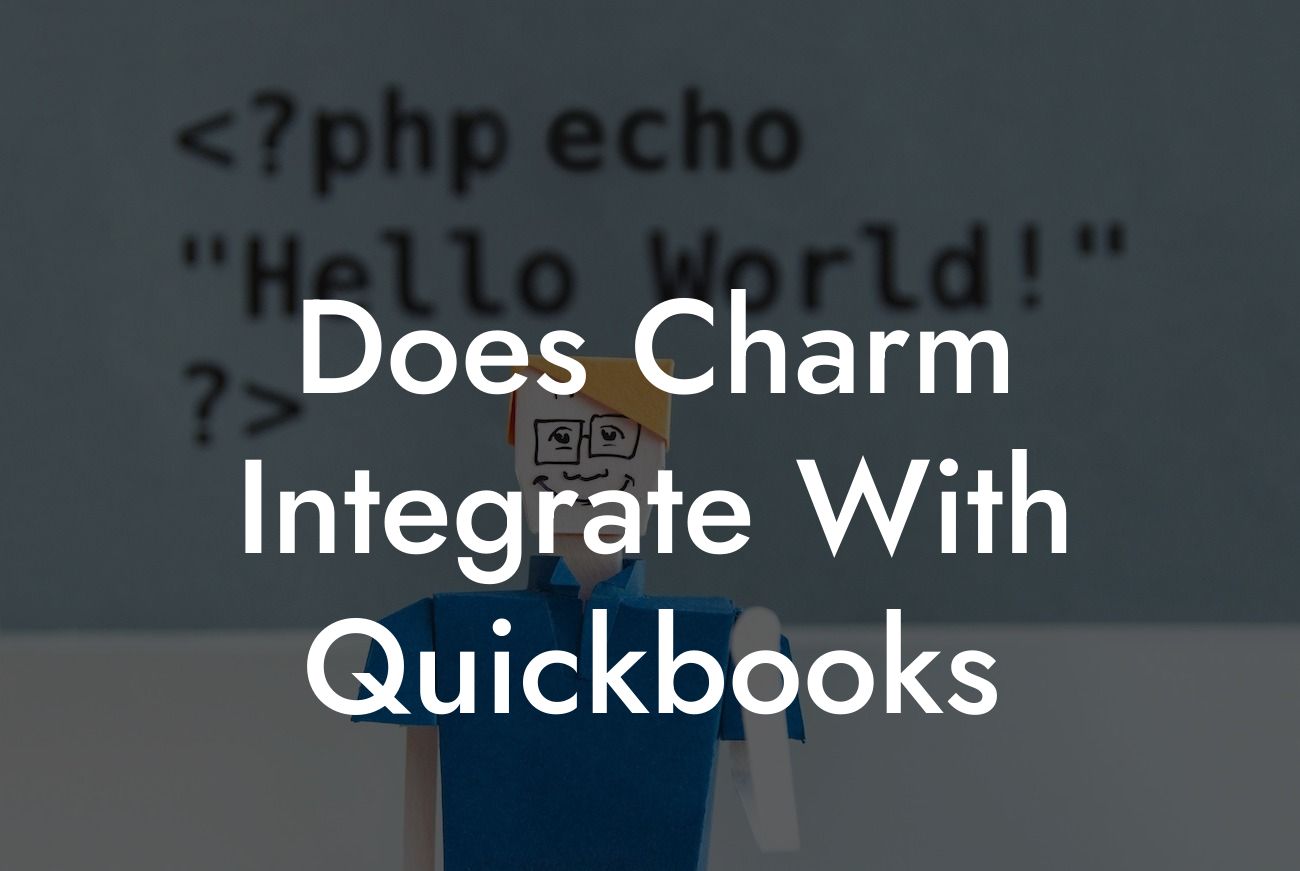 Does Charm Integrate With Quickbooks