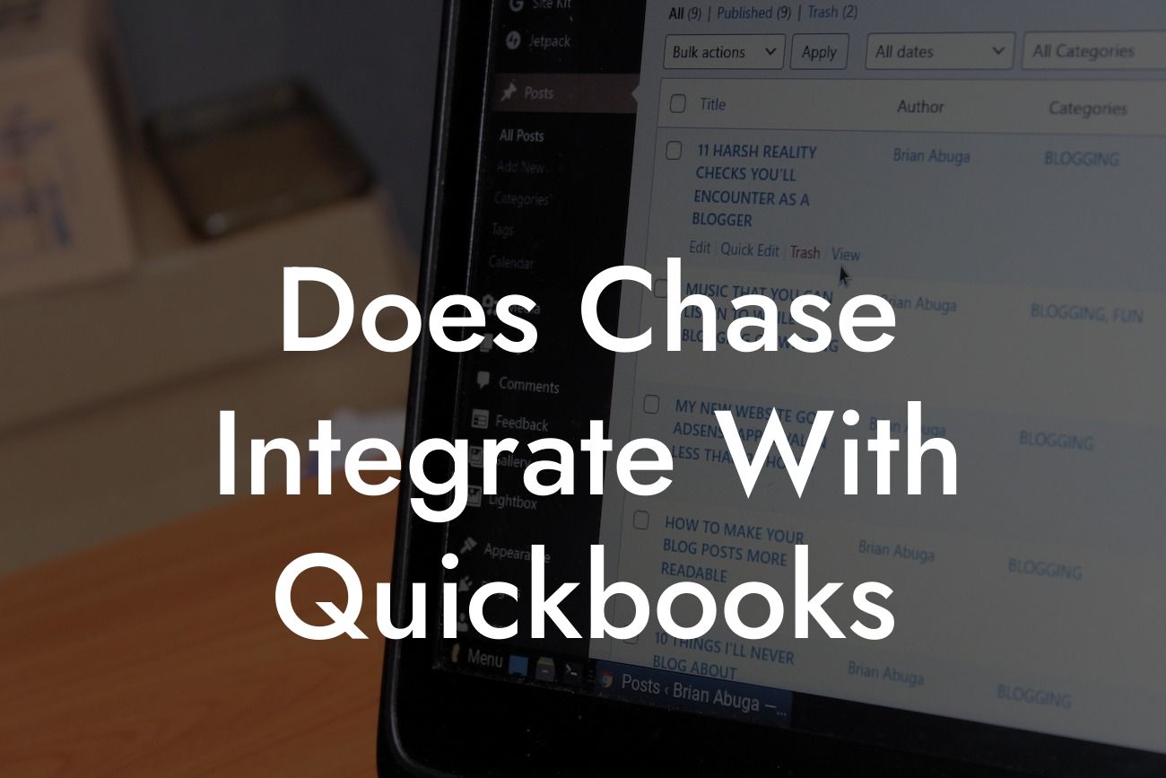 Does Chase Integrate With Quickbooks