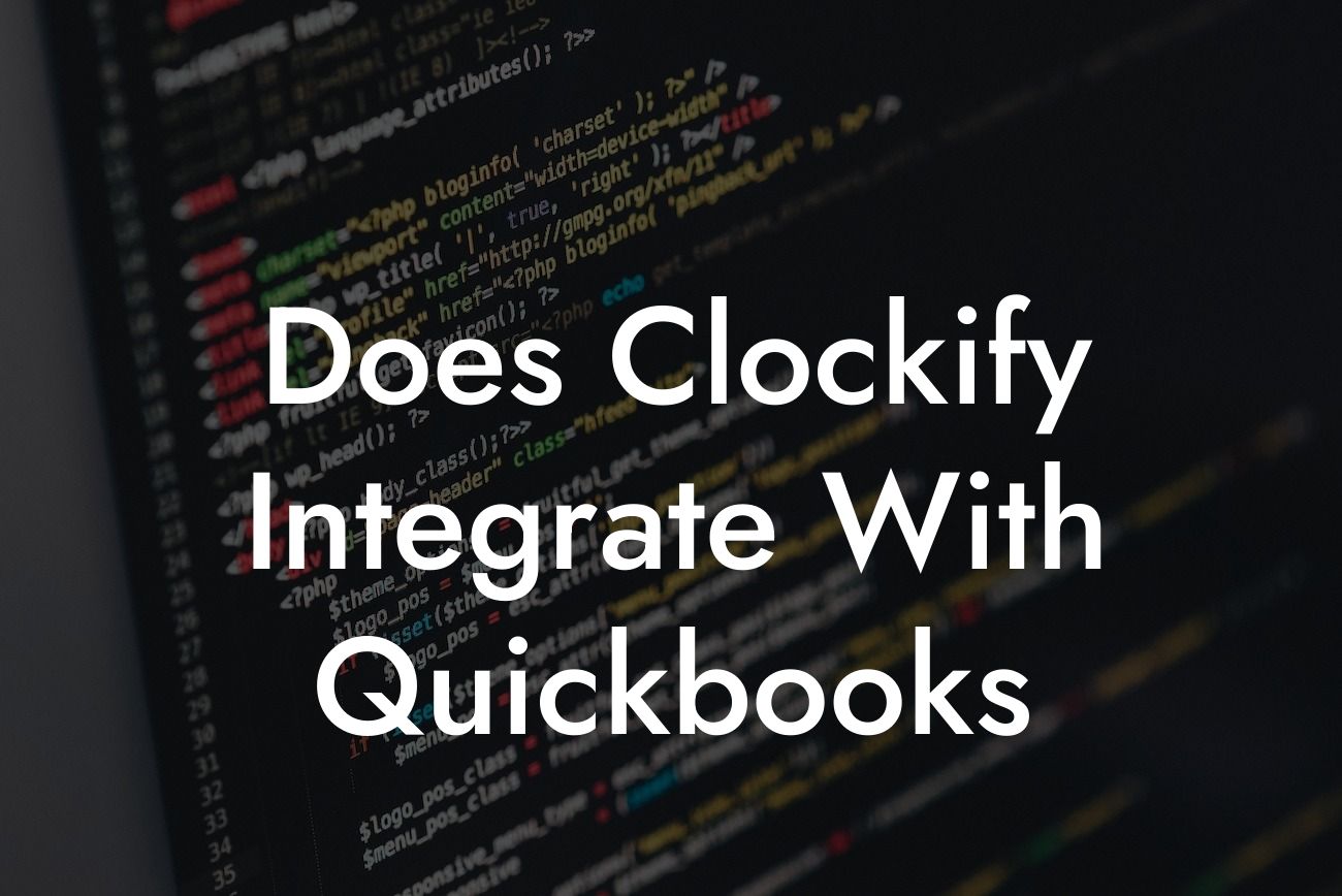 Does Clockify Integrate With Quickbooks