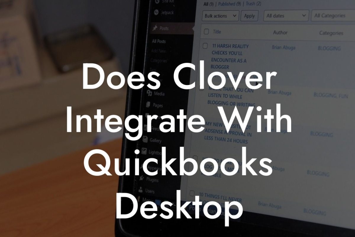 Does Clover Integrate With Quickbooks Desktop