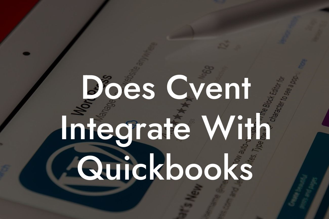 Does Cvent Integrate With Quickbooks