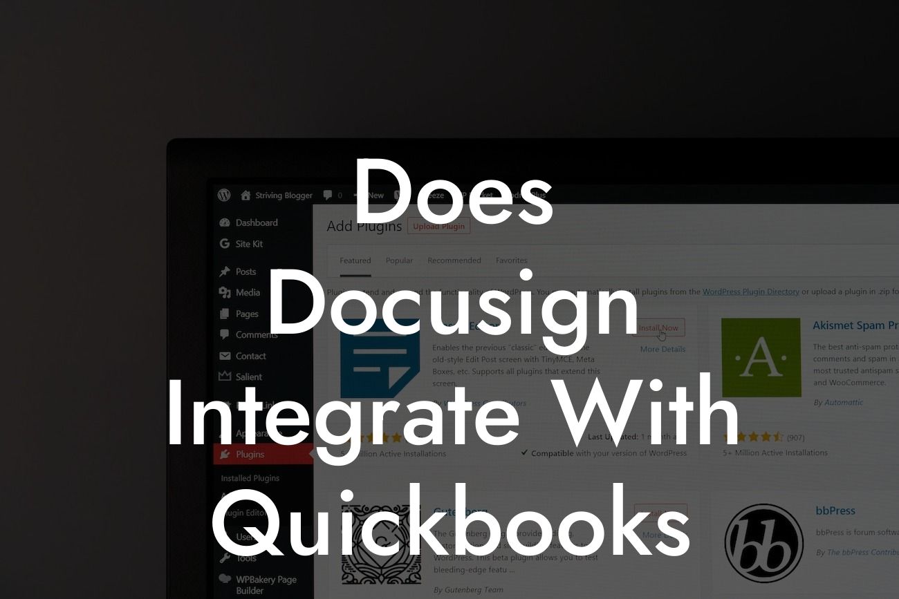 Does Docusign Integrate With Quickbooks