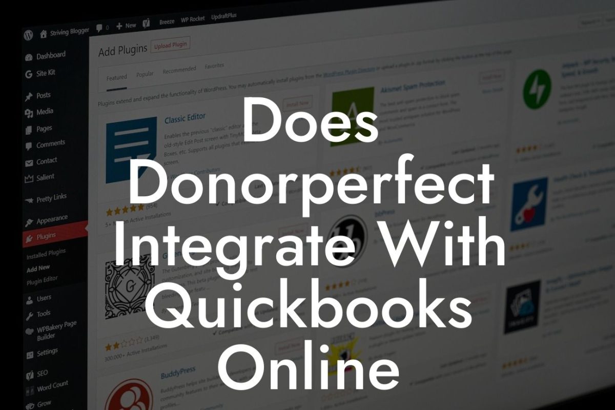 Does Donorperfect Integrate With Quickbooks Online