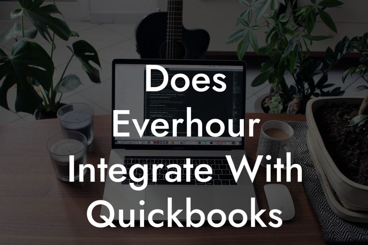 Does Everhour Integrate With Quickbooks