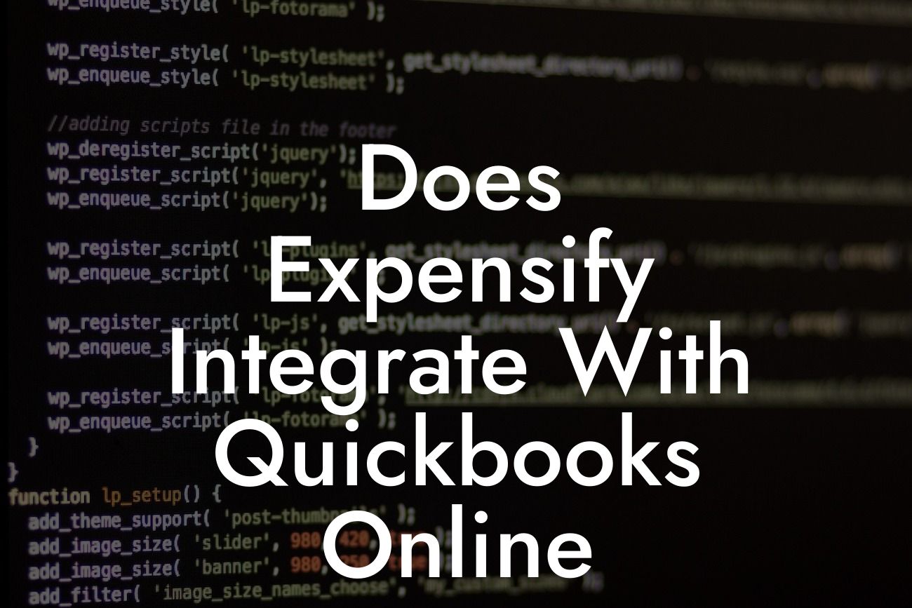 Does Expensify Integrate With Quickbooks Online