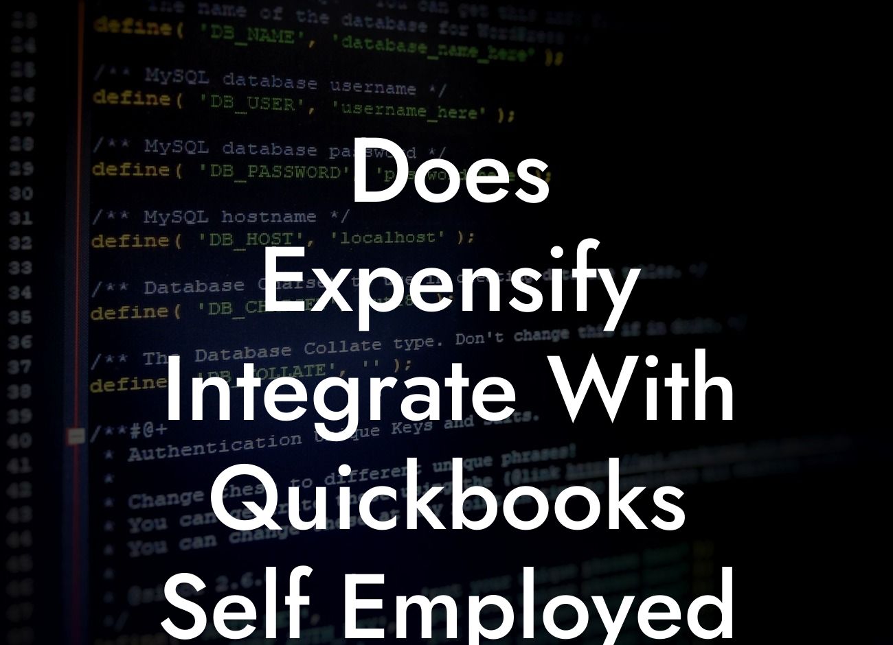 Does Expensify Integrate With Quickbooks Self Employed