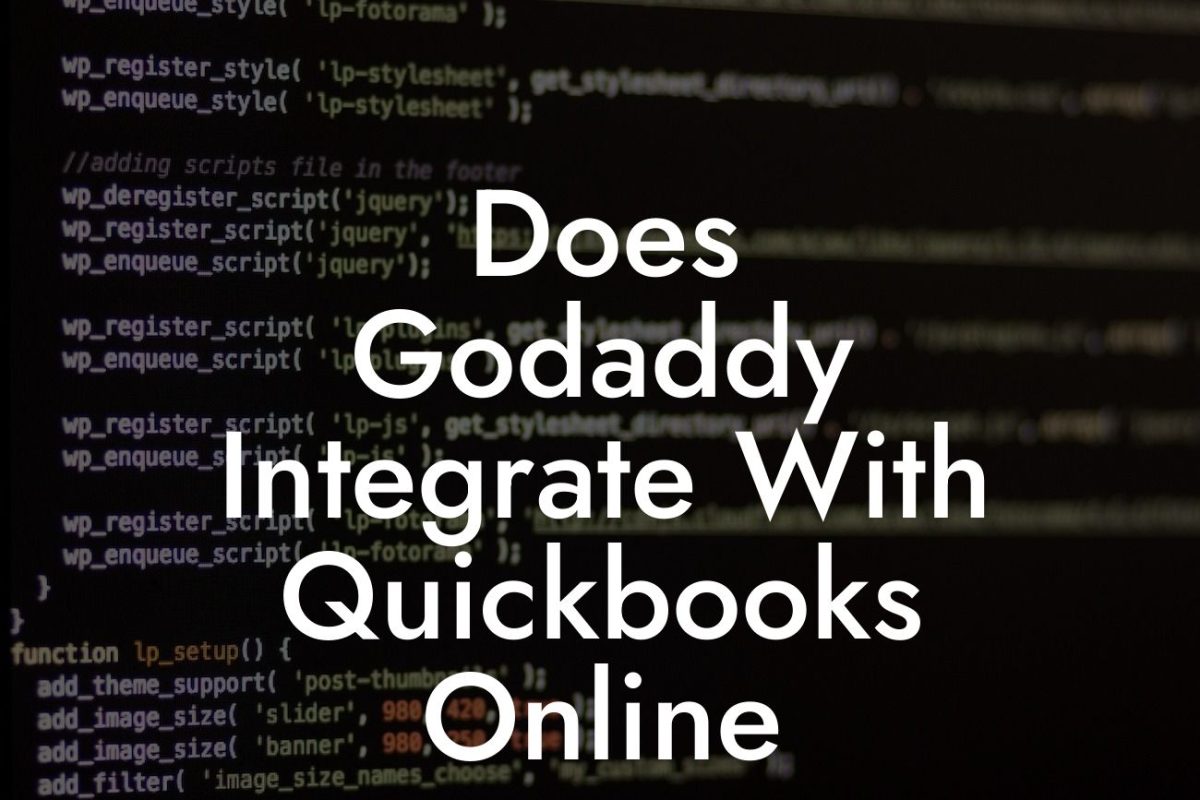 Does Godaddy Integrate With Quickbooks Online