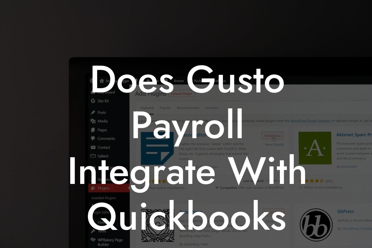Does Gusto Payroll Integrate With Quickbooks
