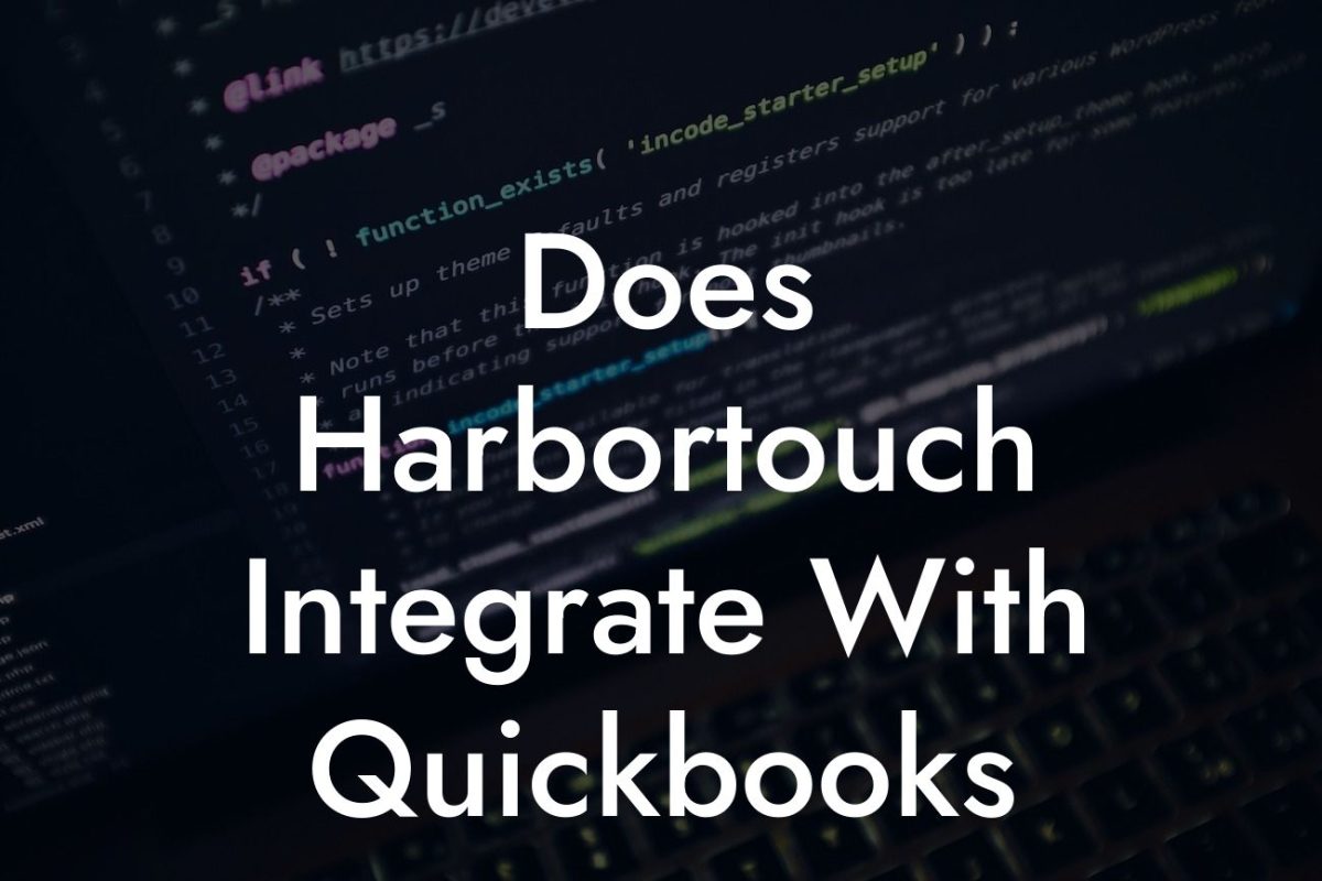 Does Harbortouch Integrate With Quickbooks