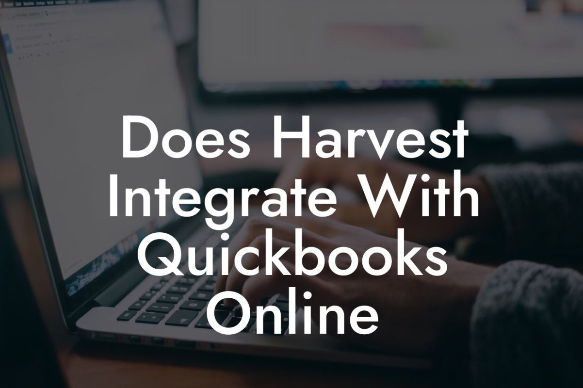 Does Harvest Integrate With Quickbooks Online