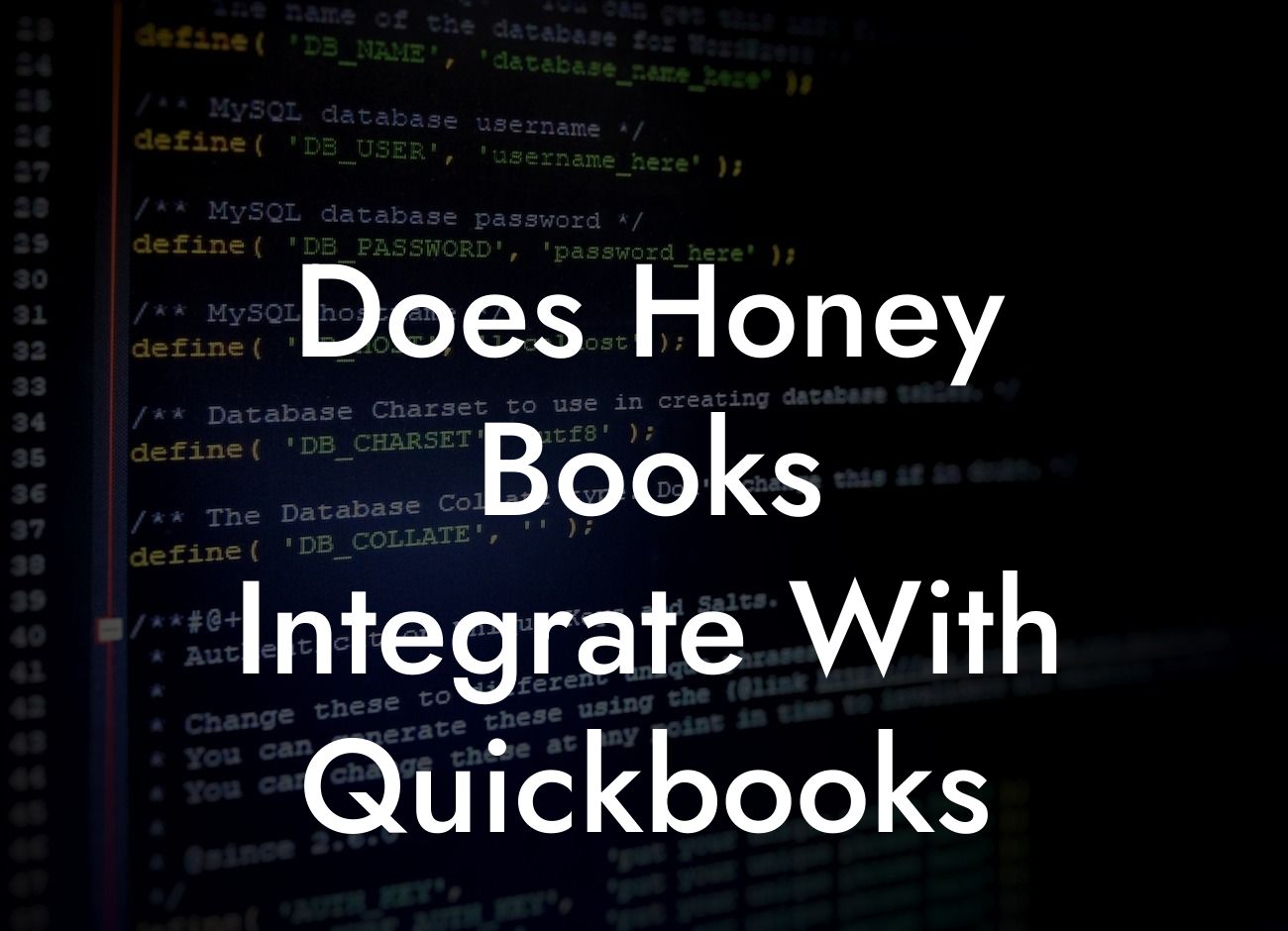 Does Honey Books Integrate With Quickbooks